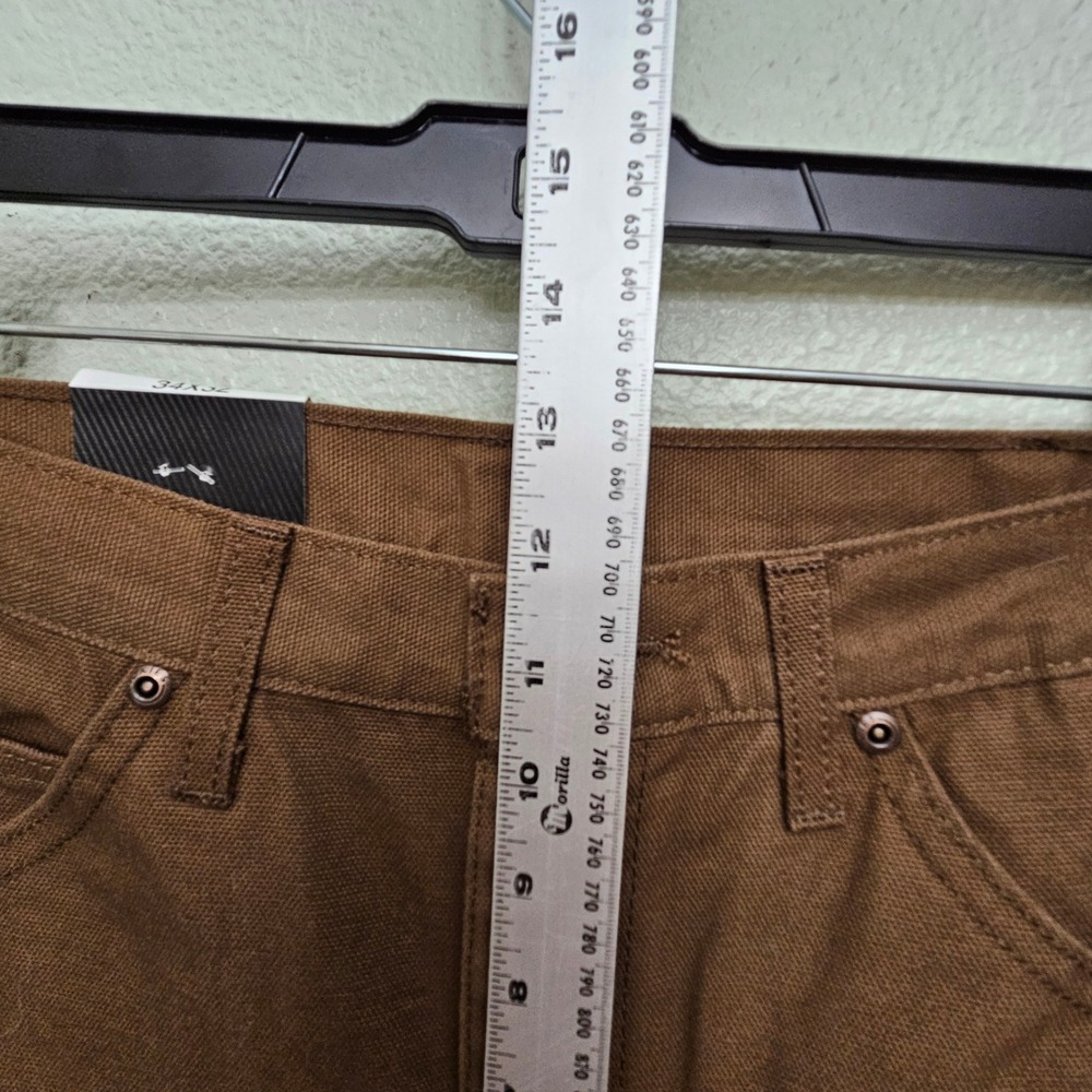 Dickies Carpenter Jeans 34x32 Brown Relaxed Fit Duck Canvas Utility Workwear - Picture 9 of 11